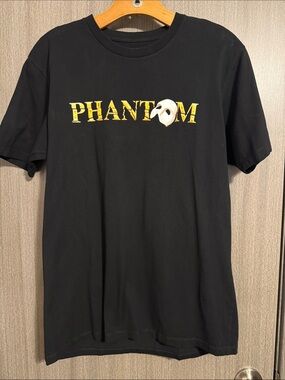 Phantom of the Opera Official US Tour Phantom Logo Tshirt Size Medium NWOT